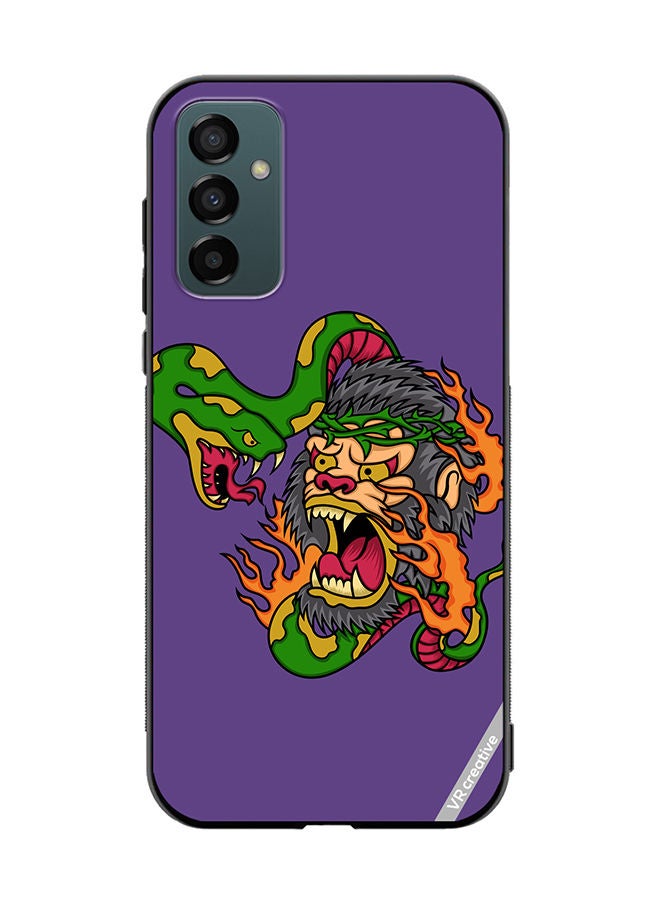 VR CREATIVE Protective Case Cover For Samsung Galaxy F13/M13 King Kong Vs Snake Design Multicolour - Image 1