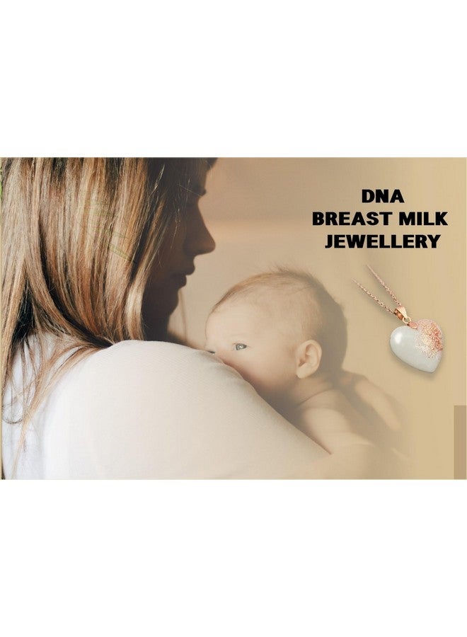 Mold Your Memories Paper DIY Breastmilk Jewellery Making Kit | Breastfeeding Keepsake | New Mom Gifts for Nursing Women | Mother's Day |(Heart), White - Image 2