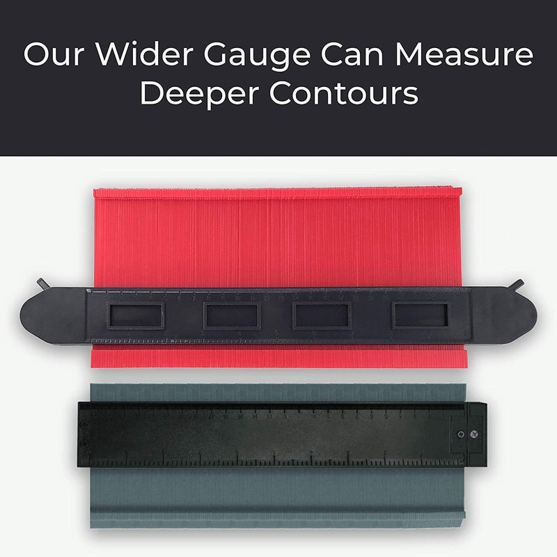 MODINITY Contour Gauge with Lock 10 Inch Contour Duplication Gauge,Copier Shape Marking Tool for Measuring Plastic Tiles,Ruler - Image 4