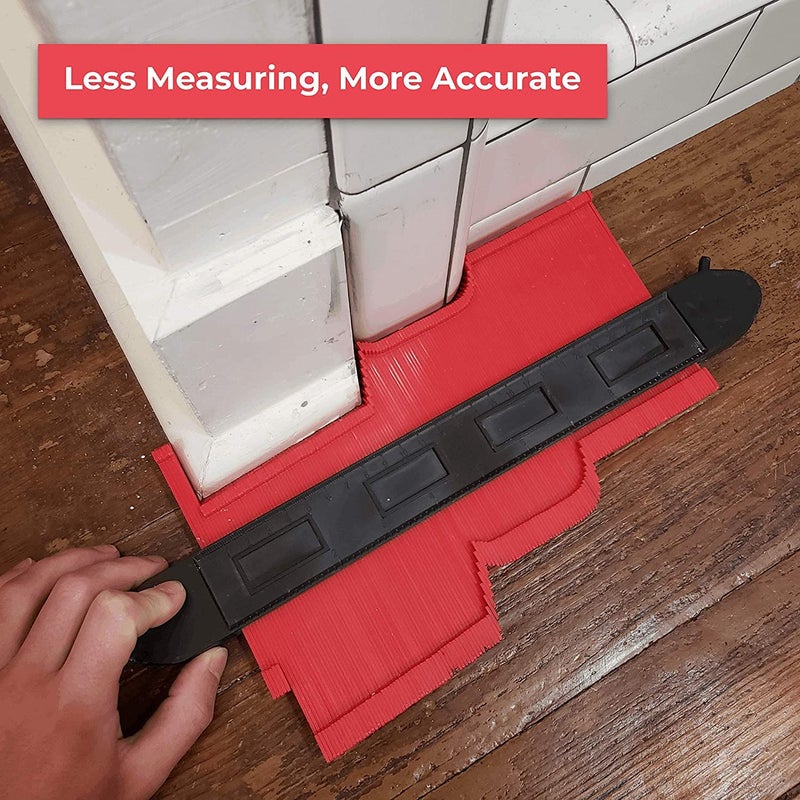 MODINITY Contour Gauge with Lock 10 Inch Contour Duplication Gauge,Copier Shape Marking Tool for Measuring Plastic Tiles,Ruler - Image 2
