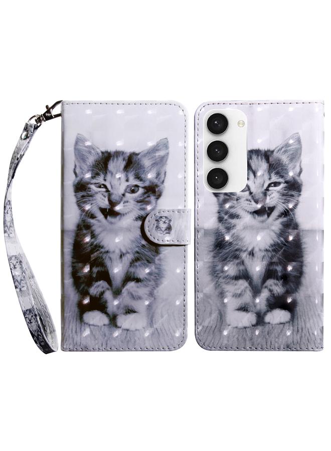 erorex Case For Samsung Galaxy S23 5G 3D Painted Leather Phone Case - Image 1