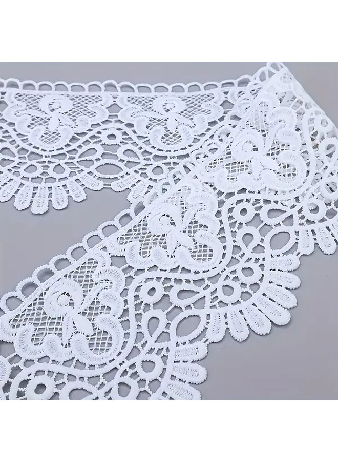 Fine Fan Shaped Black Lace Trim 3 1 Yards For Sewing Crafts Wedding DIY - Image 5
