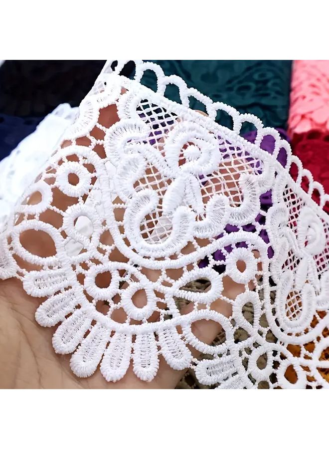 Fine Fan Shaped Black Lace Trim 3 1 Yards For Sewing Crafts Wedding DIY - Image 4