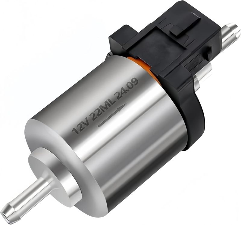 12V Diesel Heater Fuel Pump - Black Metering Pulse Pump for Parking Heater Systems - Image 1