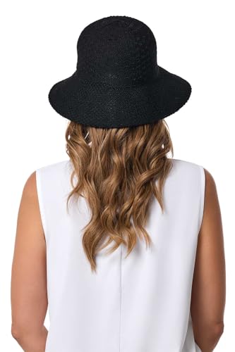 Coolibar Women's Cloche Hat - UPF 50+ Sun Protection - Marina in Black - Image 4