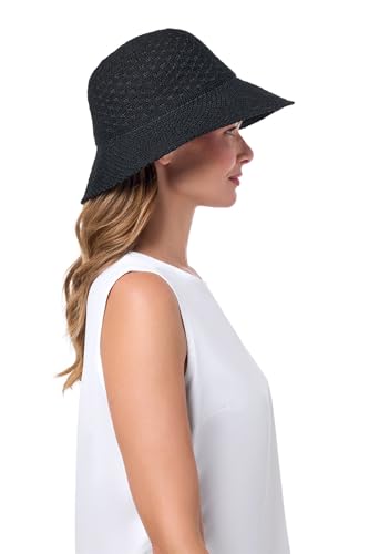 Coolibar Women's Cloche Hat - UPF 50+ Sun Protection - Marina in Black - Image 5