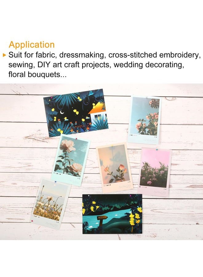 PATIKIL Sewing Pins, 250 Pack Ball Glass Head Straight Quilting Pin for Dressmaker Decorations, White - Image 5