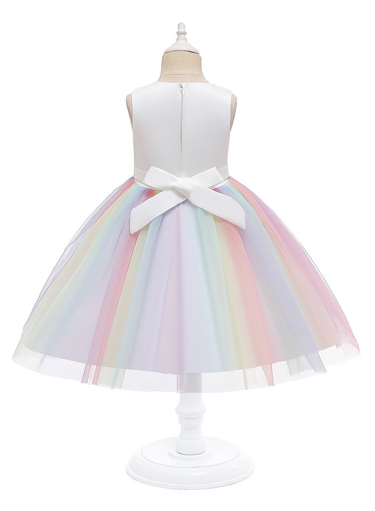 Loquat New bowknot children skirt INS children's dress children's princess dress gauze gift clothing  Multicolour  - Image 2