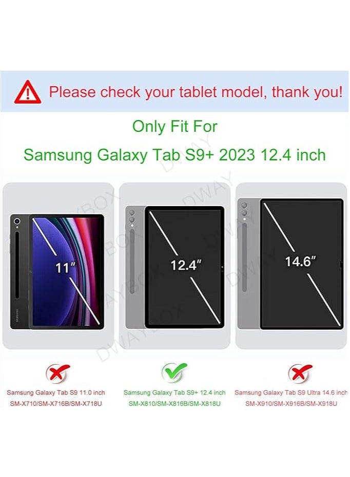 general Samsung Galaxy Tab S9 Plus/S9+ 12.4-inch X810 X816B X818U 2023 Phone Case, Lightweight Shockproof EVA Case with Handle Bracket - Image 2