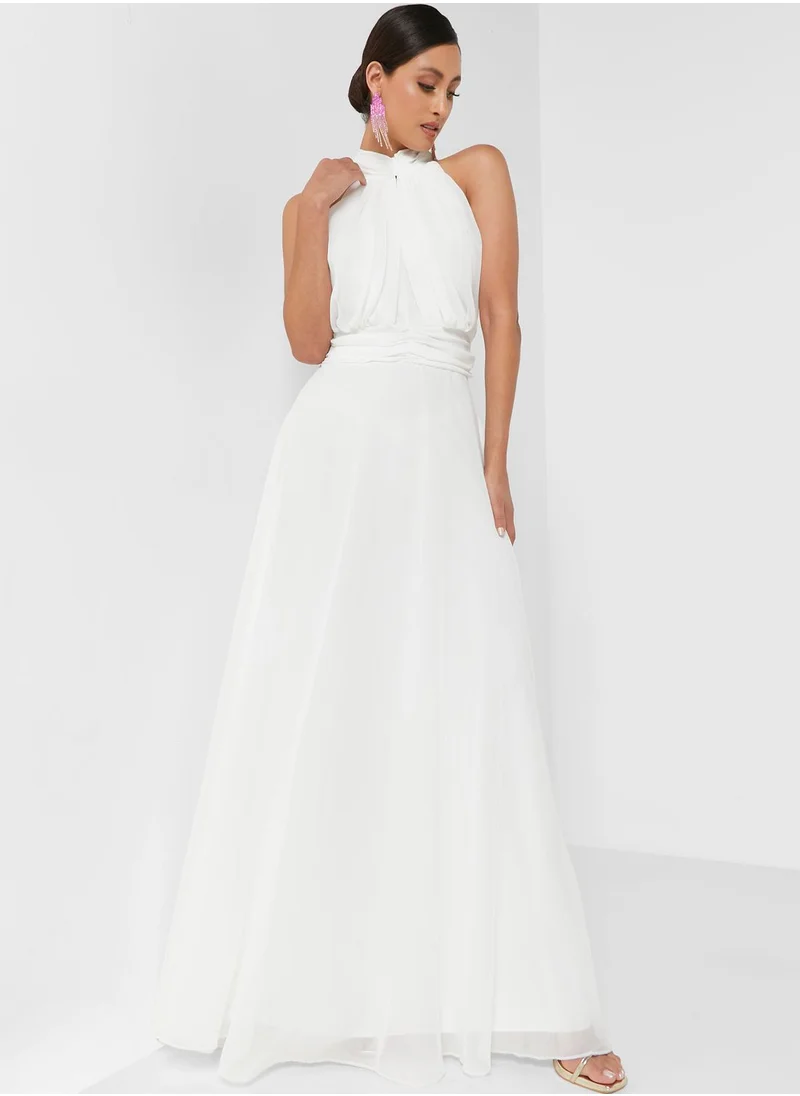 Ella Limited Edition Halter Neck Chiffon Dress