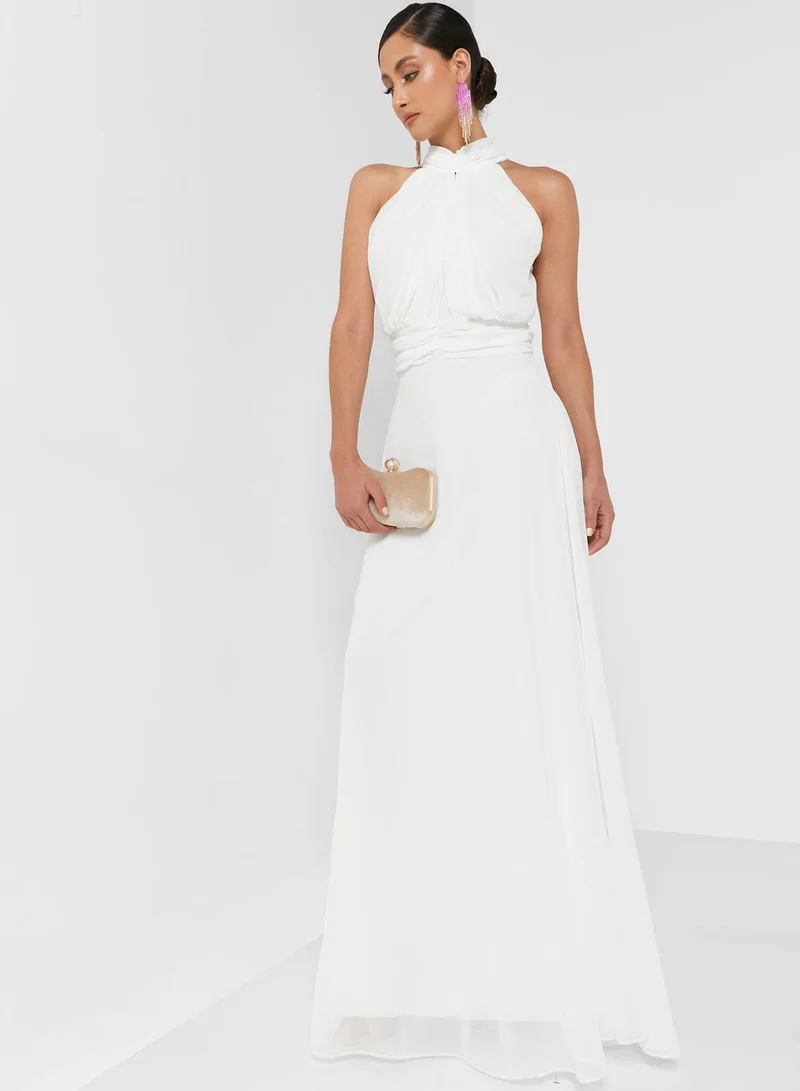 Ella Limited Edition Halter Neck Chiffon Dress