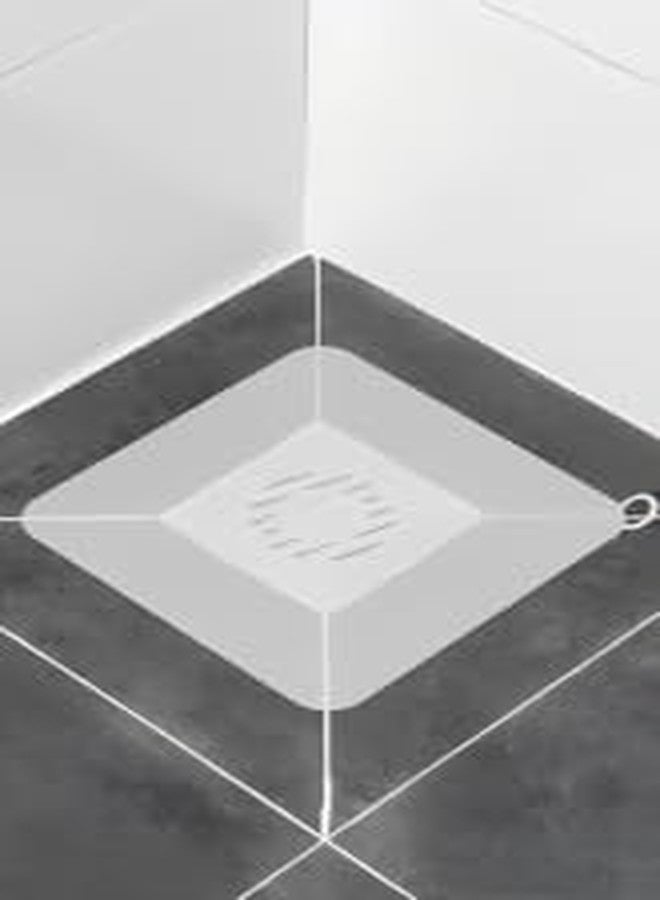 Septe Silicone Tub Stopper Floor Drain Cover,Shower Drain Cover,Suitable for Kitchen,Bathroom and Laundry, Grey (8x8 inch),2Pcs - Image 5