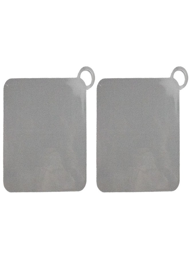Septe Silicone Tub Stopper Floor Drain Cover,Shower Drain Cover,Suitable for Kitchen,Bathroom and Laundry, Grey (8x8 inch),2Pcs - Image 1
