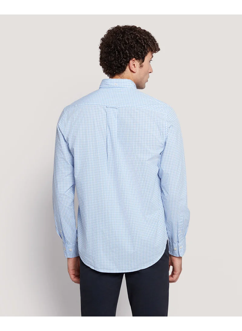 GANT Gant Men’S Regular Fit Gingham Check Poplin Cotton Shirt