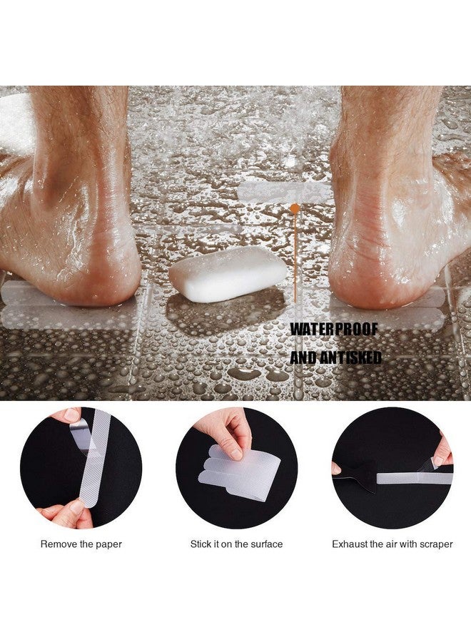 Secopad Original Anti Slip Shower Stickers, Safety Bathtub Strips Adhesive Decals with Premium Scraper for Bath Tub Shower Stairs Ladders Boats - Image 4
