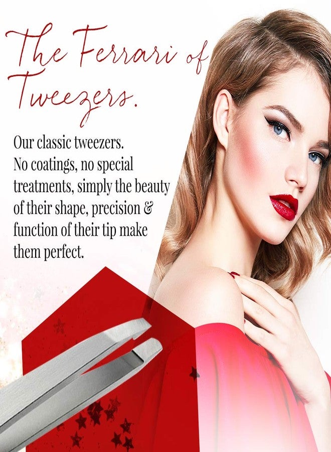Rubis Switzerland Slanted Tip Tweezer-Silver - Image 4