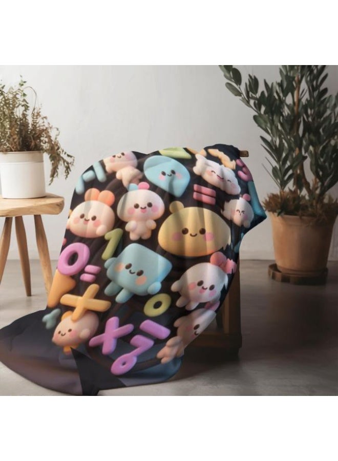 عام بطانية رقيقة من الفانيلا الكرتونية للأطفال والرضع (دافئة ومريحة، ومناسبة للنوم والألعاب) 70 سم * 100 سم - Image 5