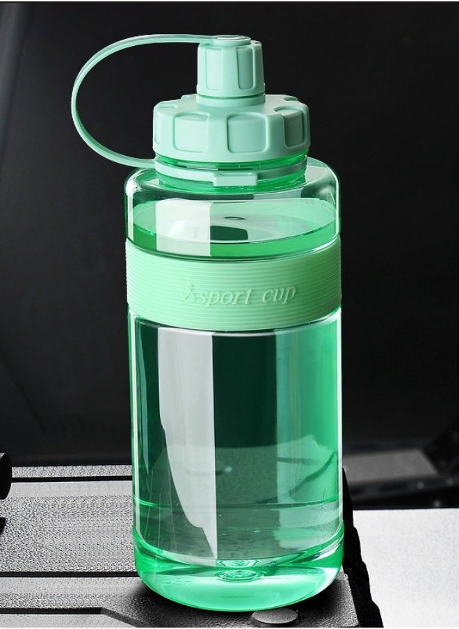 SPORT - Large Capacity Sports Water Kettle Outdoor with Strap, Straw, High Temperature Resistance, Anti-fall, 2000ML - Green - Image 1