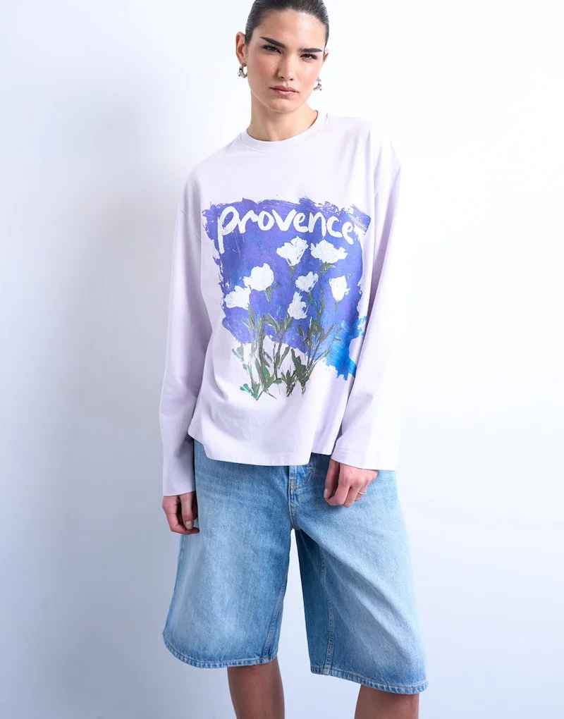 TOPSHOP Casual Short Sleeve Graphic T-Shirt