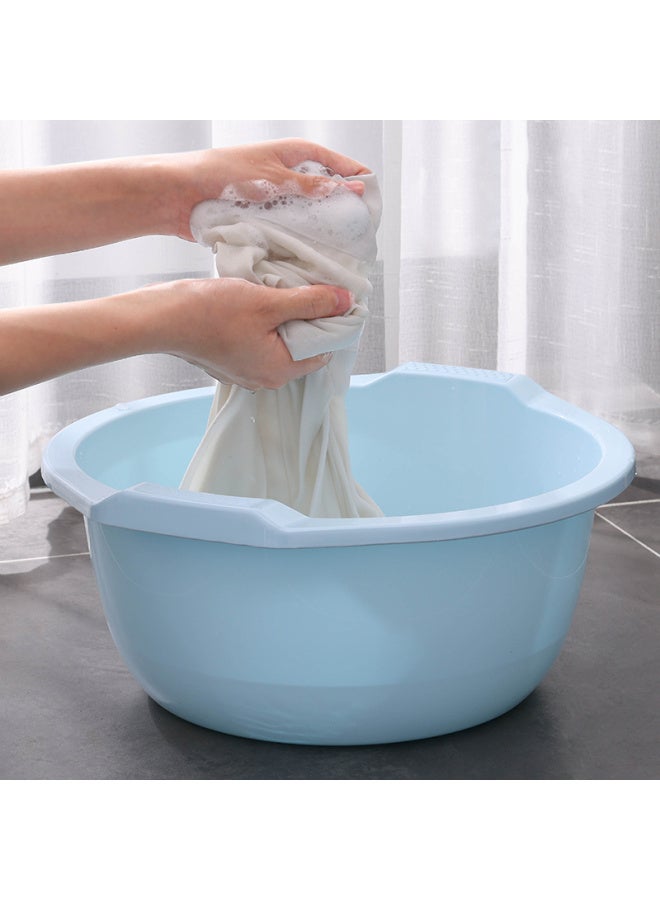 MR. Miaoran Face Basin, 37cm, 2-pack, Large Size, Thickened, Baby Basin, Vegetable Washing Basin, Foot Washing Basin, Student Plastic Basin, Foot Soaking Basin - Image 4