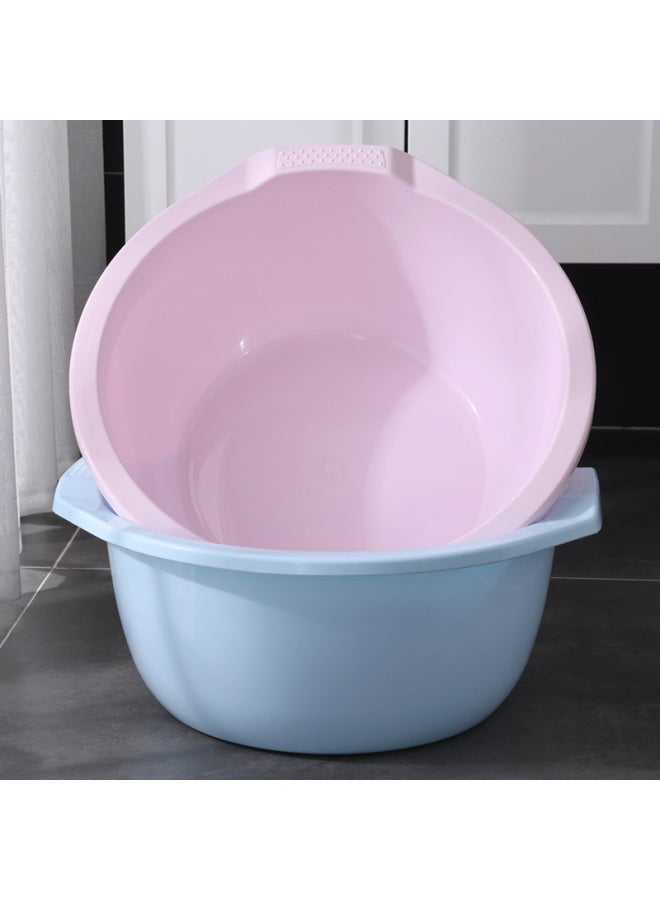 MR. Miaoran Face Basin, 37cm, 2-pack, Large Size, Thickened, Baby Basin, Vegetable Washing Basin, Foot Washing Basin, Student Plastic Basin, Foot Soaking Basin - Image 5