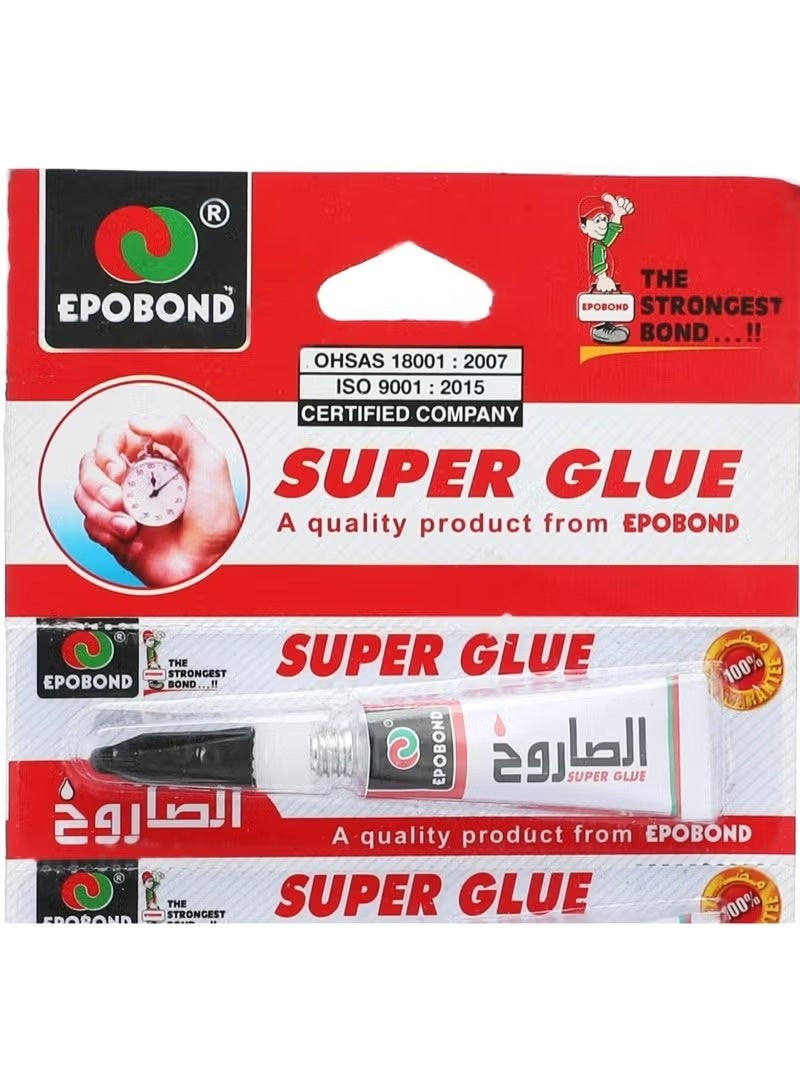 صمغ الصاروخ سوبر جلو سائل من ايبوبوند، شفاف، 12 قطعة - Image 1