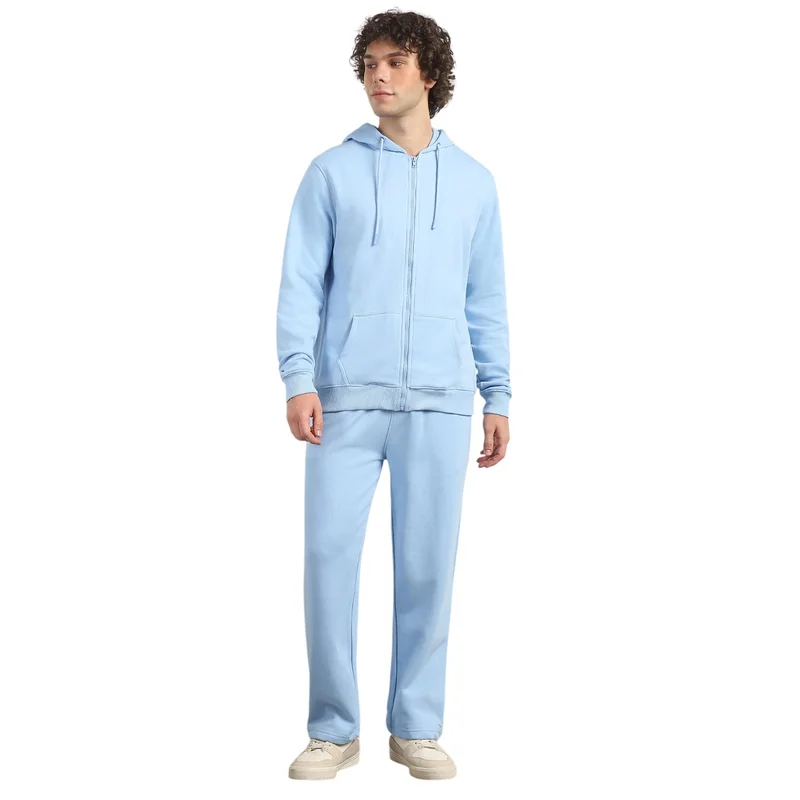 نوبيرو Oversized Fit Hoodie and Joggers Set for Men - Powder Blue