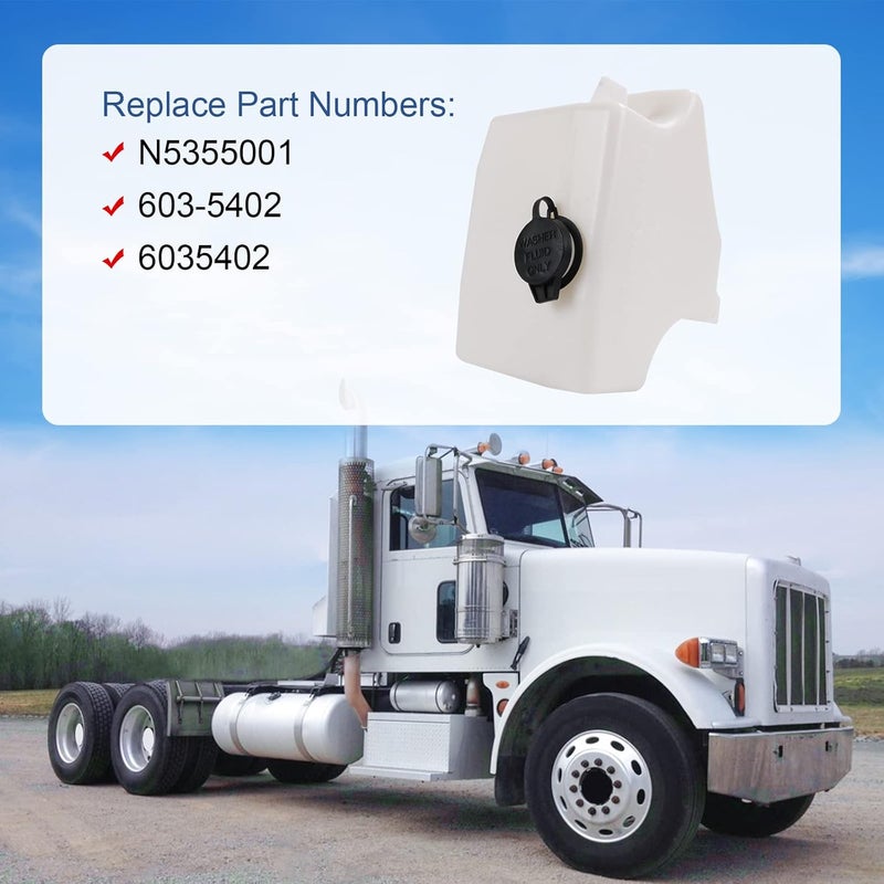 CARMOCAR خزان غسيل الزجاج الأمامي CARMOCAR مع مضخة بديلة لطرازات Kenworth T680 و Peterbilt - Image 4