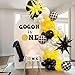 besttideyes One Happy Dude Balloon Arch Garland Kit 126Pcs 18 12 10 5 Yellow Black Balloons with Checkered Foil Balloons for One Happy Dude Birthday Decorations Baby Shower Boys 1st Birthday Party Supplies - Image 2