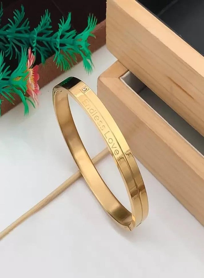 MEENAZ Bracelet for Men brother boyfriend gents Fashion Rose gold Bracelet for Boys Stainless Steel stylish hand cuff Kada for men Cuff accessories golden mens Bracelets open kada adjustable 603 - Image 2
