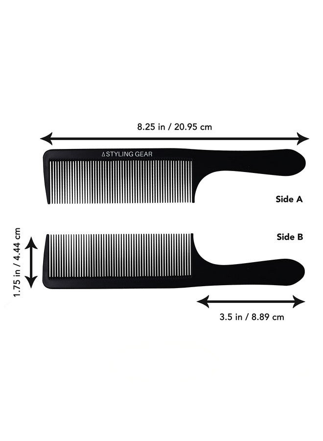 Styling Gear 403 Fade Barber Clipper Barber Comb Cutting Combs Flexible Styling Combs Blending Combs For Fades Flat Top 2 Pcs. (Black) - Image 3