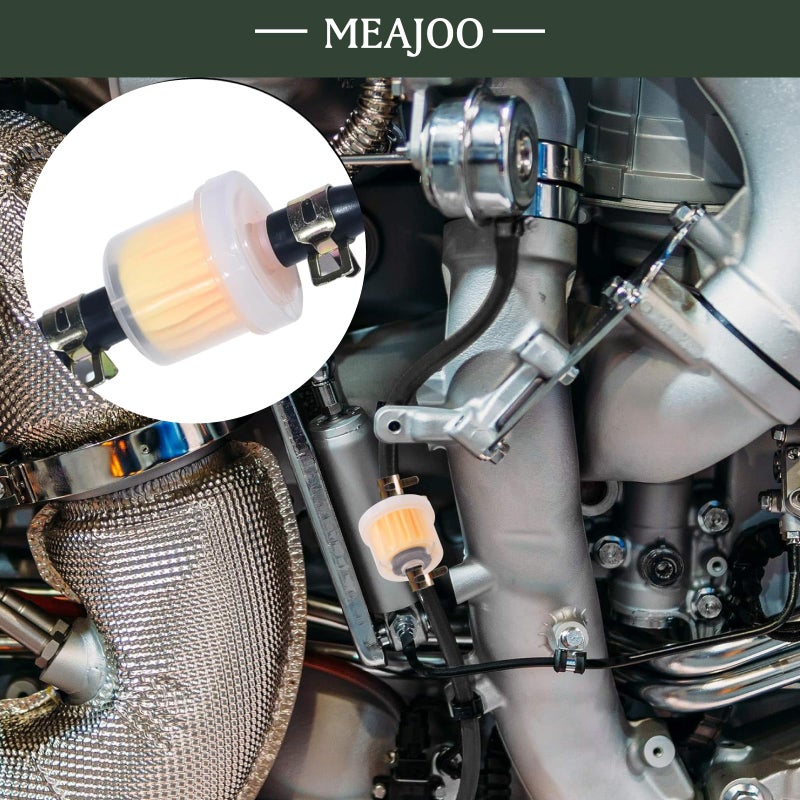 MEAJOO 6PCS 1/4 Inch Gas Inline Fuel Filters, with magnet, Universal for Stratton Small Engine, Kohler, Kawasaki, Birggs, John Deere, Gasoline Generator Lawn Mower Motorcycle - Image 5