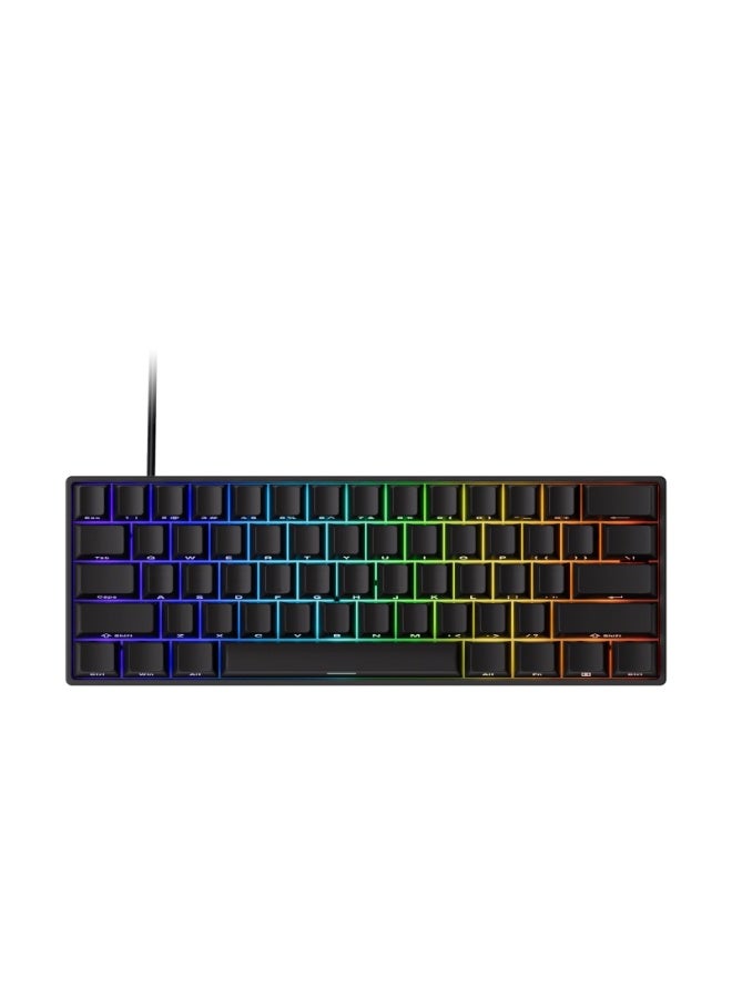 Mechanical keyboard Rapid Trigger Gaming Keyboard 8k SP Magnetic Switch HE Keyboard Wired 60% Black Shine-Through (Glare Magnetic Switch) - Image 1