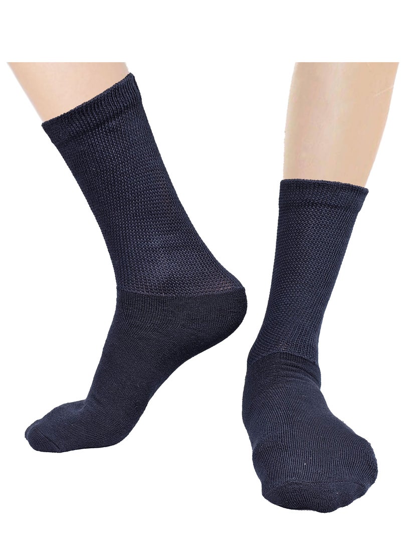 Selecta Now Medicated Formal Dress Socks For Mens Womens Circulatory Non-Binding Highly Stretchable Compression Pack Of 4 Crew Socks For Mens & Ladies  - Image 2