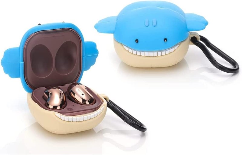 VNJ ACCESSORIES Silicone Cartoon Earbuds Case Protective Cover Fit Designed For Samsung Galaxy Buds2 Pro(2022) /Galaxy Buds 2 (2021) /Galaxy Buds Pro(2021) /Galaxy Buds Live (2020), (Astronaut), Clear - Image 5