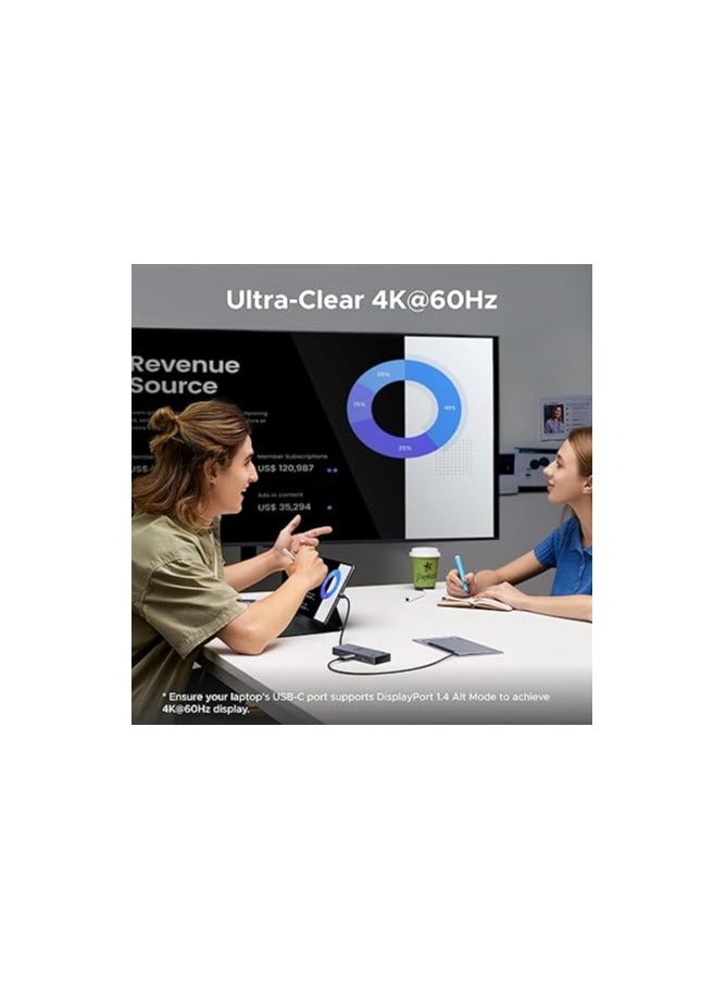 UGREEN USB C Hub, Revodok Pro 108 USB-C Adapter (8-in-1) with 4K@60Hz HDMI, 3x 10Gbps USB Data Ports, 170MB/s SD & microSD, 100W PD for MacBook Pro, iPad Pro, HP Laptops, Mac Mini and More - Image 4