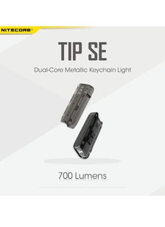 NITECORE Keyring Flashlight, Dual Core Metallic Keychain Light, Compact And Portable Super Bright Torch, USB Rechargeable Mini Flashlight With Four Brightness Levels, (1pc, Grey)  - Image 2