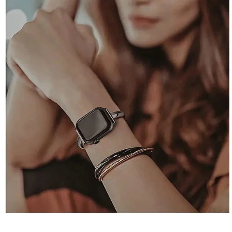 Smartwatch Strap 20 Mm Silver Adjustable 200 Mm Length - Sleek Elegant Appearance Replacement Strap for 42 Mm 44 Mm 45 Mm 49 Mm Smartwatches - Image 5