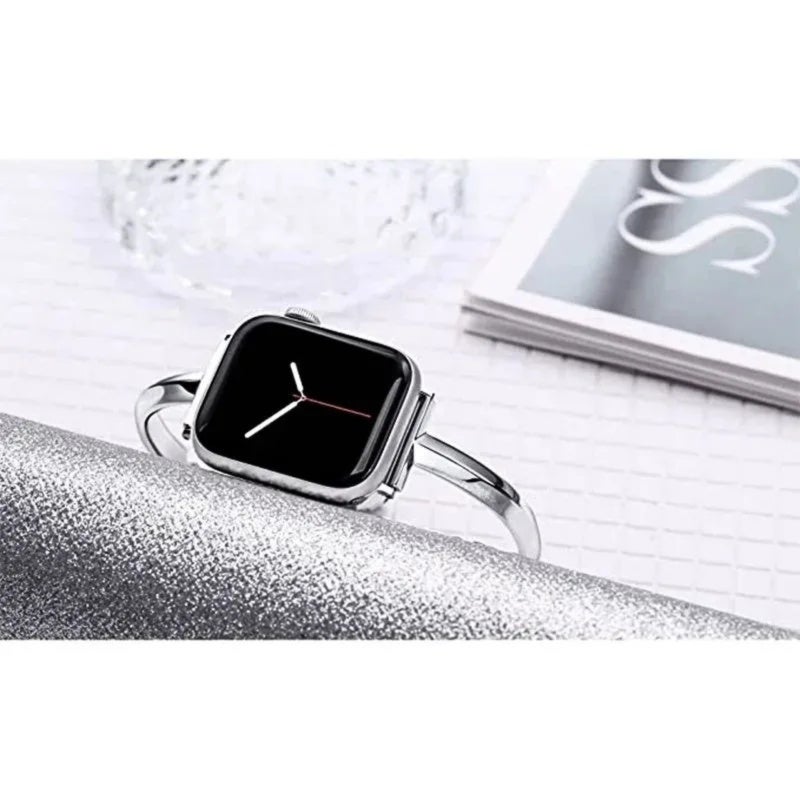 Smartwatch Strap 20 Mm Silver Adjustable 200 Mm Length - Sleek Elegant Appearance Replacement Strap for 42 Mm 44 Mm 45 Mm 49 Mm Smartwatches - Image 3