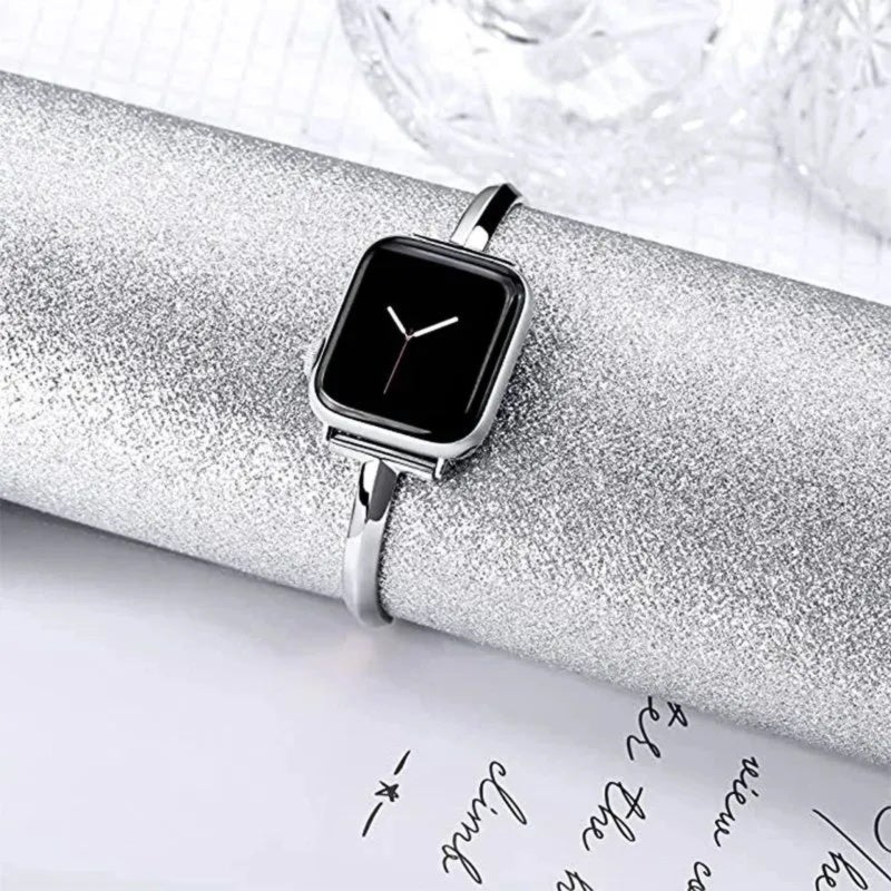Smartwatch Strap 20 Mm Silver Adjustable 200 Mm Length - Sleek Elegant Appearance Replacement Strap for 42 Mm 44 Mm 45 Mm 49 Mm Smartwatches - Image 2