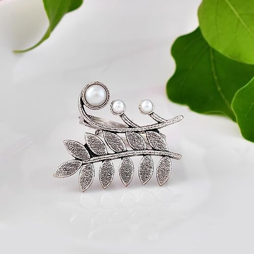 VOYLLA Fresh Fern Dew Drop Ring - Image 2