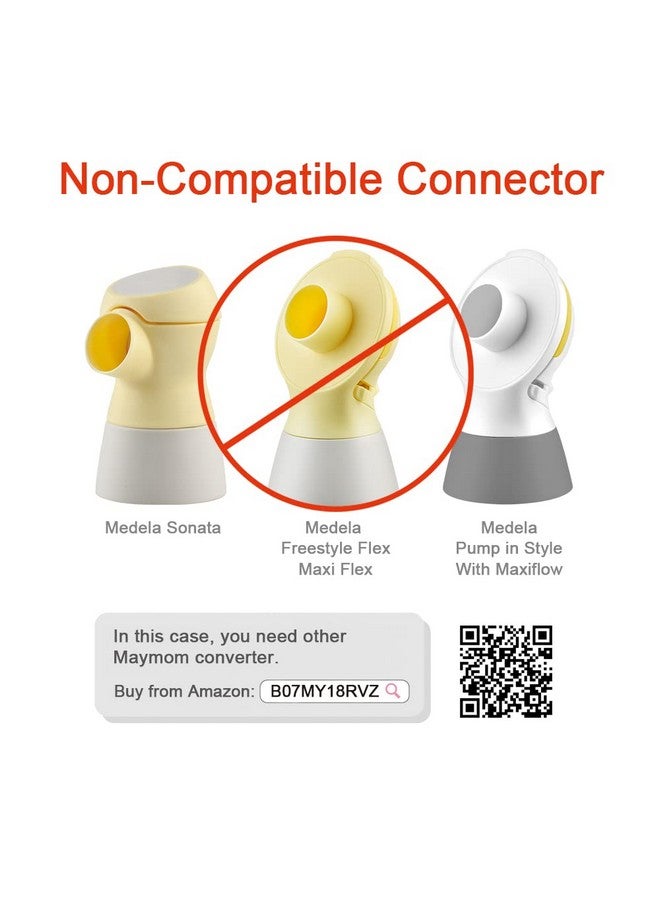 Maymom Maymom Conversion Kit Compatible with Medela Breast Pumps (Selected) to be Compatible with Avent Classic Bottles, Avant Natural PP Bottle and speCtra Wide-mouth Bottles Thread Changer; w Sealing Rings - Image 4