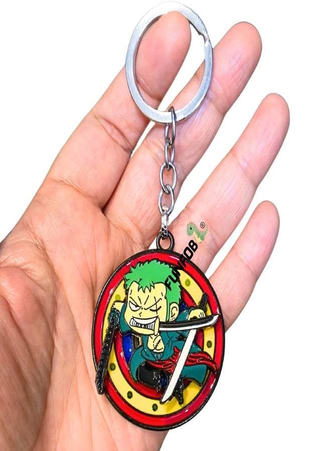 FUNFOB Zoro Keychain Spinner Metal Collectible For Boys & Girls Gifting | Zoro Random Spinner - Image 1