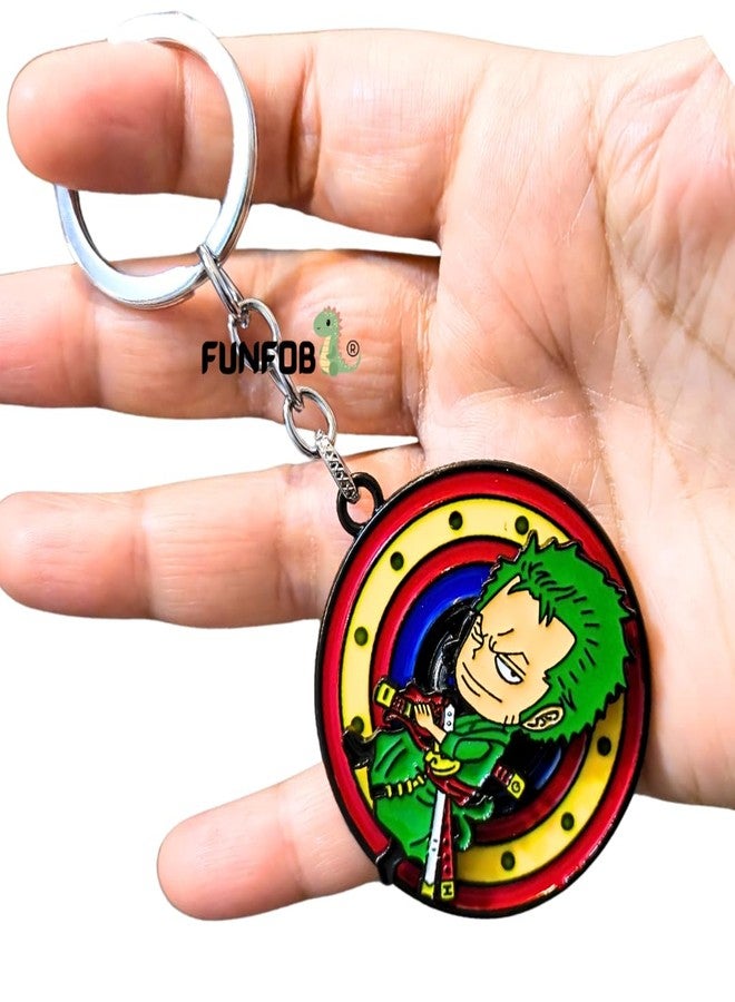 FUNFOB Zoro Keychain Spinner Metal Collectible For Boys & Girls Gifting | Zoro Random Spinner - Image 4