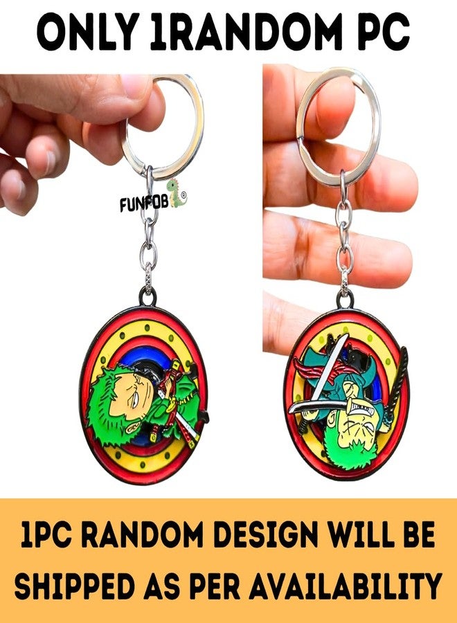 FUNFOB Zoro Keychain Spinner Metal Collectible For Boys & Girls Gifting | Zoro Random Spinner - Image 2