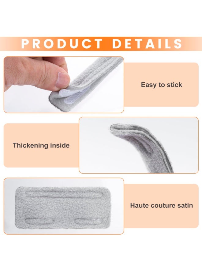 تِلْسِل 4 قطع من وسائد الأذن لقنية الأنف، واقيات أذن أكسجين قابلة للتنفس لأنابيب الأكسجين، تصميم حلقي ناعم وسائد أذن مريحة لتخفيف آلام الأذن، والنظارات، ومستخدمي الأكسجين - رمادي - Image 4