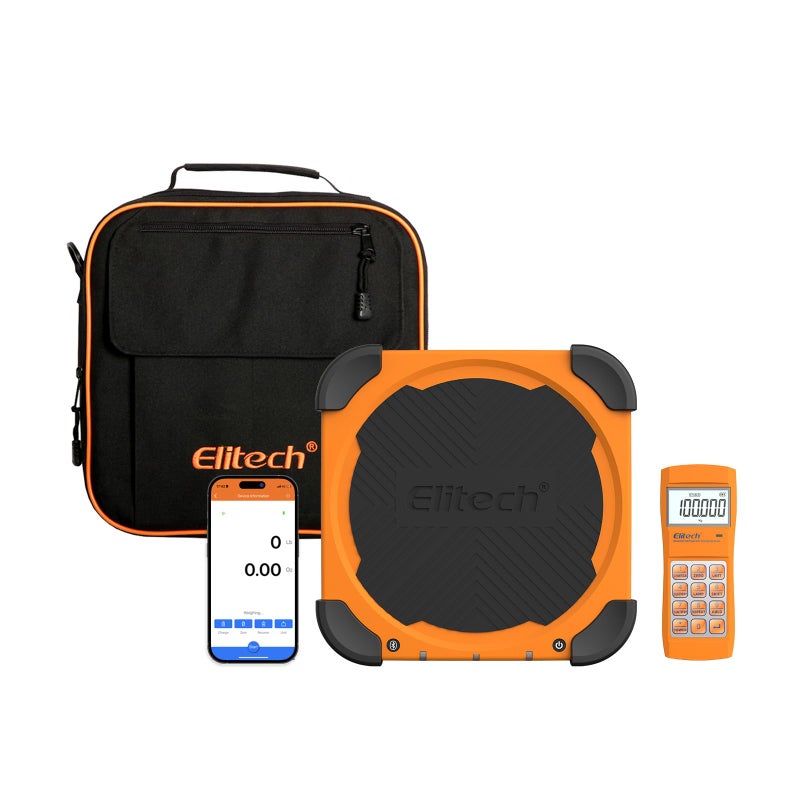 Elitech LMC210 Refrigerant Freon Charging Scale 220lbs for HVAC with Wireless Remote Control - Image 2