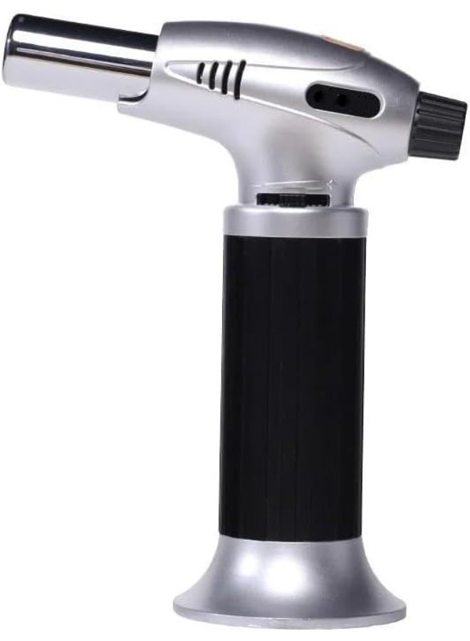 Blow Torch Lighter with Adjustable Flame and Safety Lock, Refillable Butane Gas Torch for Cooking, Baking, Creme Brulee, Searing, BBQ, Camping, DIY Crafts  - Image 1