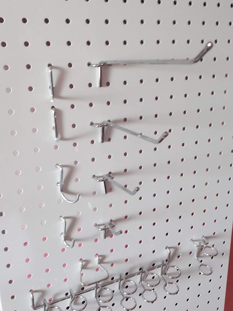 brevalco Metal Peg Board Assorted Shelving Hooks 50 Piece - Image 2