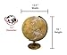 Replogle Morgan Designer Series Globe Old World Style Globe Raised Relief Charred Hardwood Base Antique brass plated SemiMeridian Velvety texture ball 1230 cm diameter - Image 4